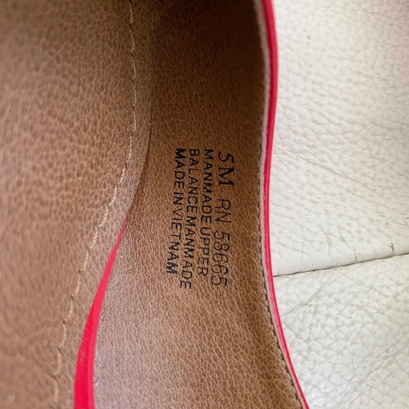 Women Pointed Red Shoes 35 - Picture 5 of 8